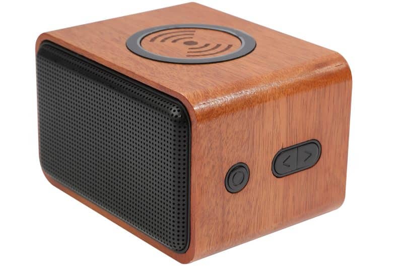 Wood Bluetooth Speaker with Wireless Charging Pad - 1