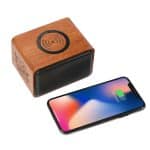 Wood Bluetooth Speaker with Wireless Charging Pad - 2