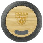 Wireless Charging Garm Fabric & Bamboo Bluetooth Speaker - 7