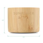 Reed Circle Bamboo Wireless Speaker - Bamboo - 6
