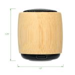 Reed Mini Circle Wireless Speaker - Bamboo - 5