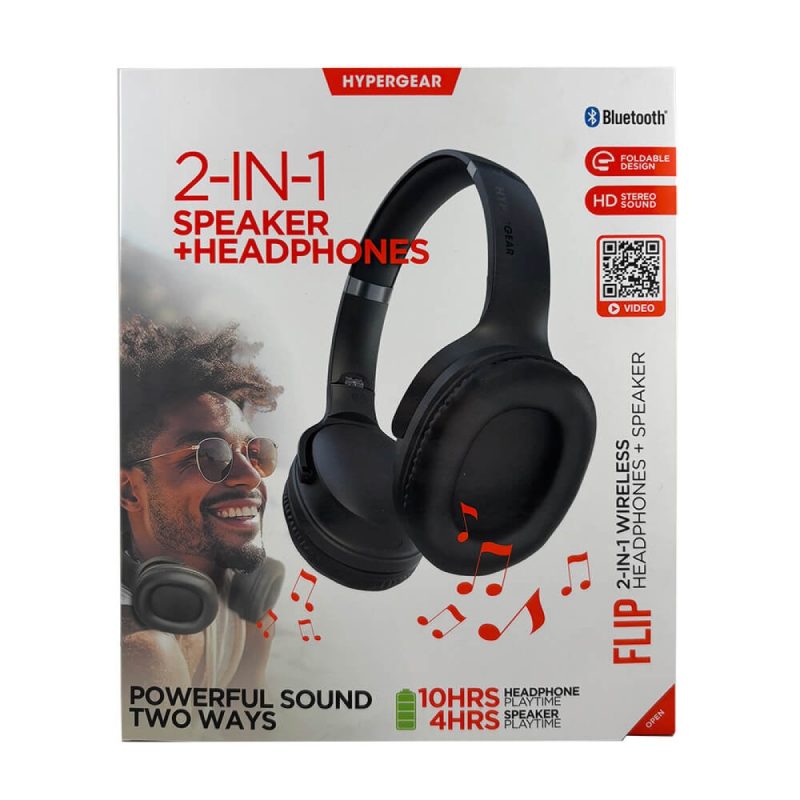 HyperGear Flip 2-in-1 Wireless Headphones + Speaker - 3