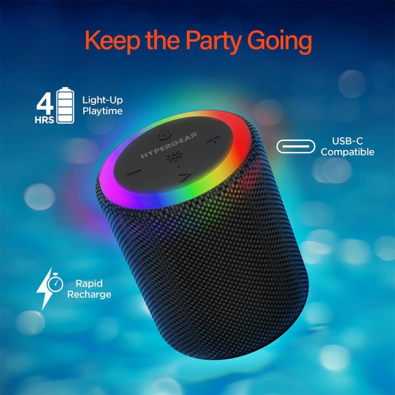 HyperGear Halo Waterproof LED Wireless Speaker - 7