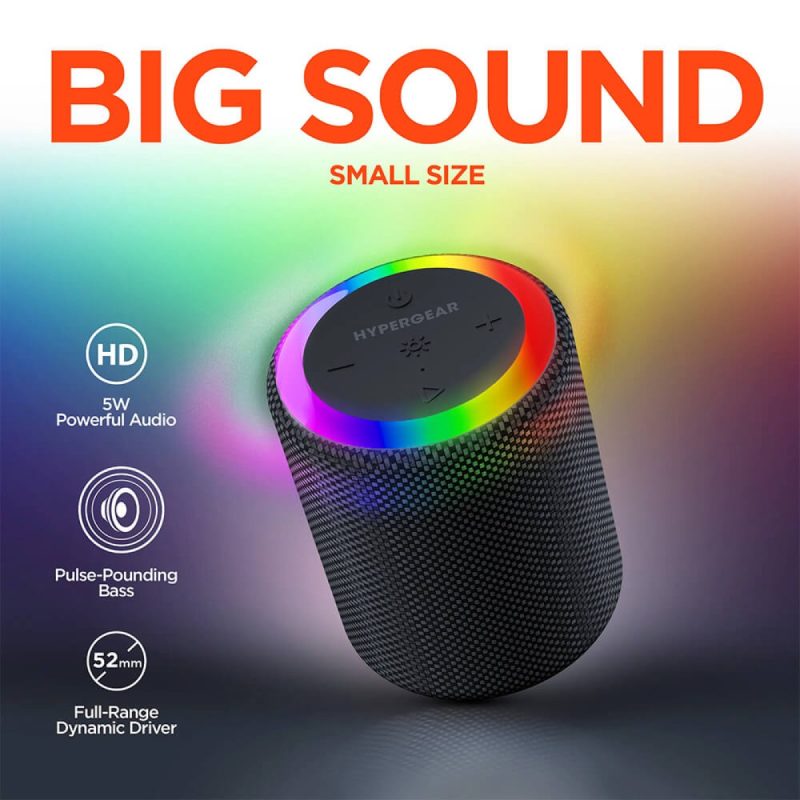 HyperGear Halo Waterproof LED Wireless Speaker - 9