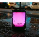 iHome PlayGlow Mini Waterproof Bluetooth Speaker with Color Changing Lights - 8